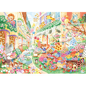 Jigsaw Puzzle Fairy Tale Art Wonderful Flower Shop 500 Pieces (06-522S)