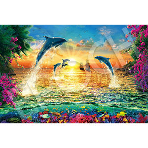 Jigsaw Puzzle Marine Art Jennifer Studio Golden Sailing 1000 Pieces (13-051S)