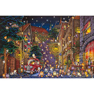 Jigsaw Puzzle Promenade Cats 1000 pieces (1000-892)