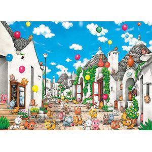 Jigsaw puzzle Alberobello Cats 500 pieces (500-316)