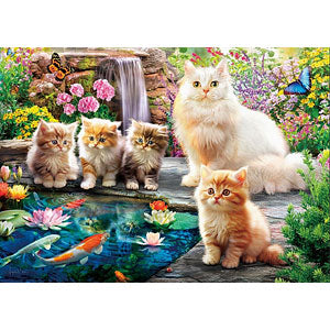 Jigsaw Puzzle Kitten and Flower Garden 500 pieces (500-318)