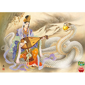 Jigsaw puzzle White Snake and Benzaiten 500 pieces (500-324)