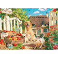 Jigsaw Puzzle Puppy and Apple Garden 500 pieces (500-325)