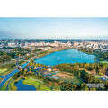 Jigsaw Puzzle Series/Japanese Cities 49 Mito City, Ibaraki Prefecture "Senba Lake Aerial View" 300 pieces (300-405)