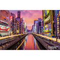 Jigsaw Puzzle Series - Japanese Cities 51 "Dotonbori Night View", Osaka City, Osaka Prefecture, 300 pieces (300-407)