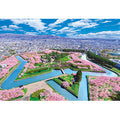 Jigsaw puzzle Goryokaku with cherry blossoms 300 pieces (300-126)