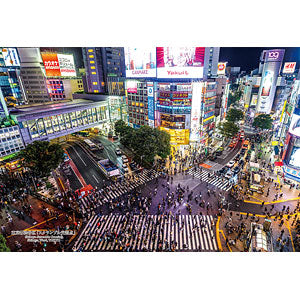 Jigsaw Puzzle Series - Japanese Cities 61 "Scramble Crossing", Shibuya-ku, Tokyo 300 pieces (300-417)