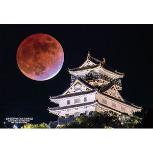 Jigsaw Puzzle Series - Japanese Cities 62 Gifu City, Gifu Prefecture "Lunar Eclipse and Gifu Castle" 300 pieces (300-418)