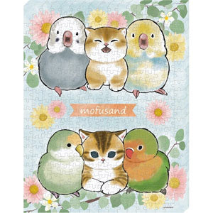 Jigsaw Puzzle Art Board Jigsaw mofusand ATB-71 Bird x Nyan 366 pieces