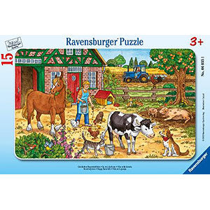 Jigsaw Puzzle Ravensburger Puzzle Fun Farm 15 Piece (06035 1)