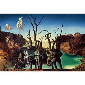 Jigsaw Puzzle Ravensburger Puzzle Dali "Swan Reflecting an Elephant on the Water" 1000 pieces (12000193 5)