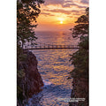 Jigsaw Puzzle Series/Japanese City 88 Ito City, Shizuoka Prefecture "Sunrise at Jogasaki Kadowaki Suspension Bridge" 300 pieces (300-444)