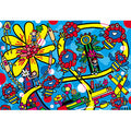 Jigsaw Puzzle Osaka/Kansai Expo Official Character Myak Myak Myak Myak ∞ Continuously Colorful Bee Dance 300 Pieces (300-3190)