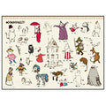 Jigsaw puzzle Moomin sketch art 500 pieces (05-1100)