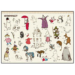 Jigsaw puzzle Moomin sketch art 500 pieces (05-1100)