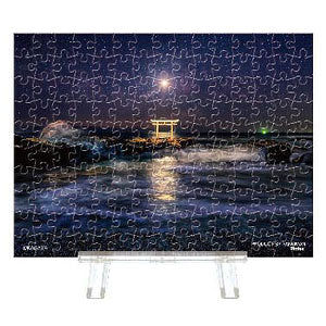 Jigsaw Puzzle Petit Palier Clear Kamiiso no Tsuki 150 pieces (2308-86)