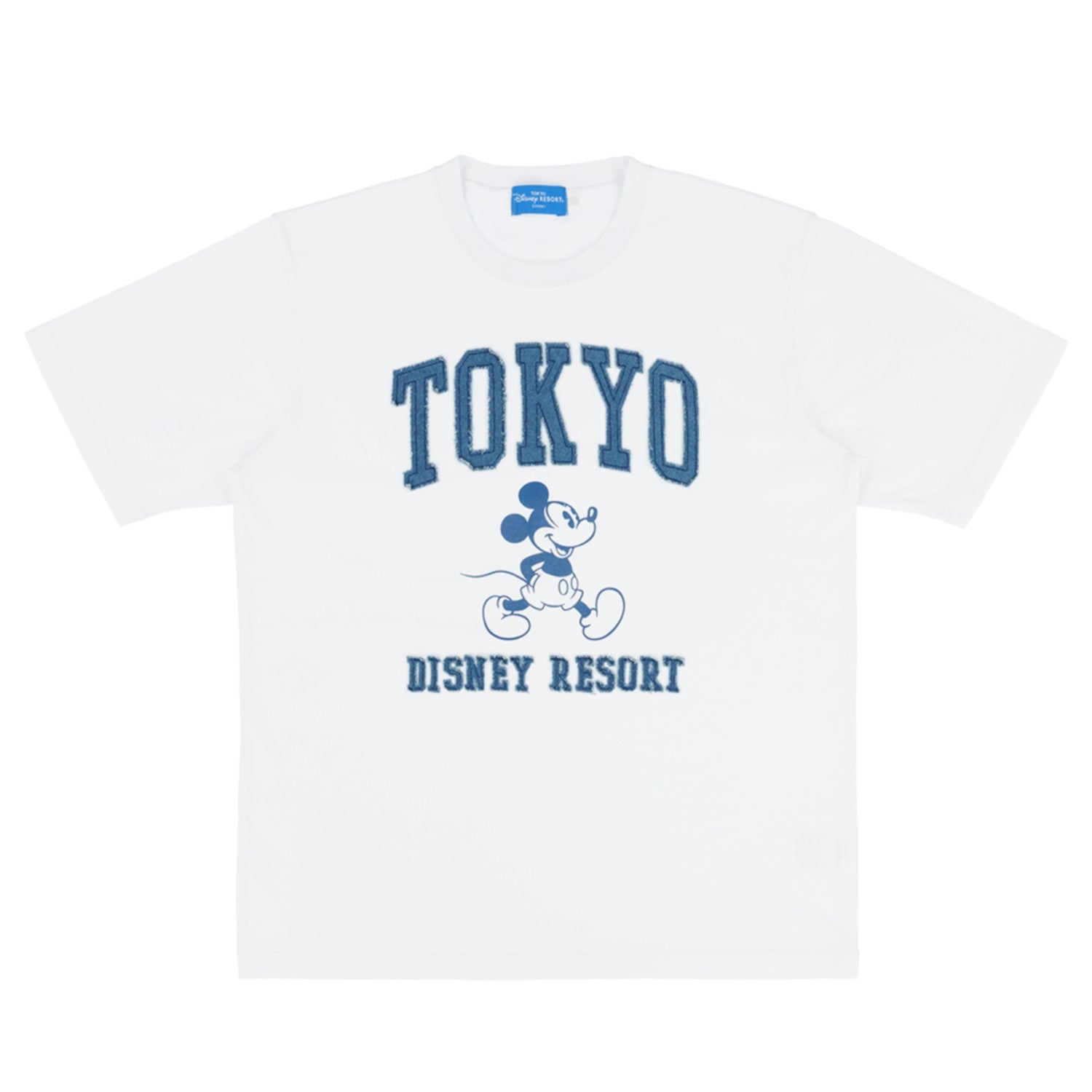 Disney Japan Unisex T-shirt, white with Mickey Mouse design, from Japan