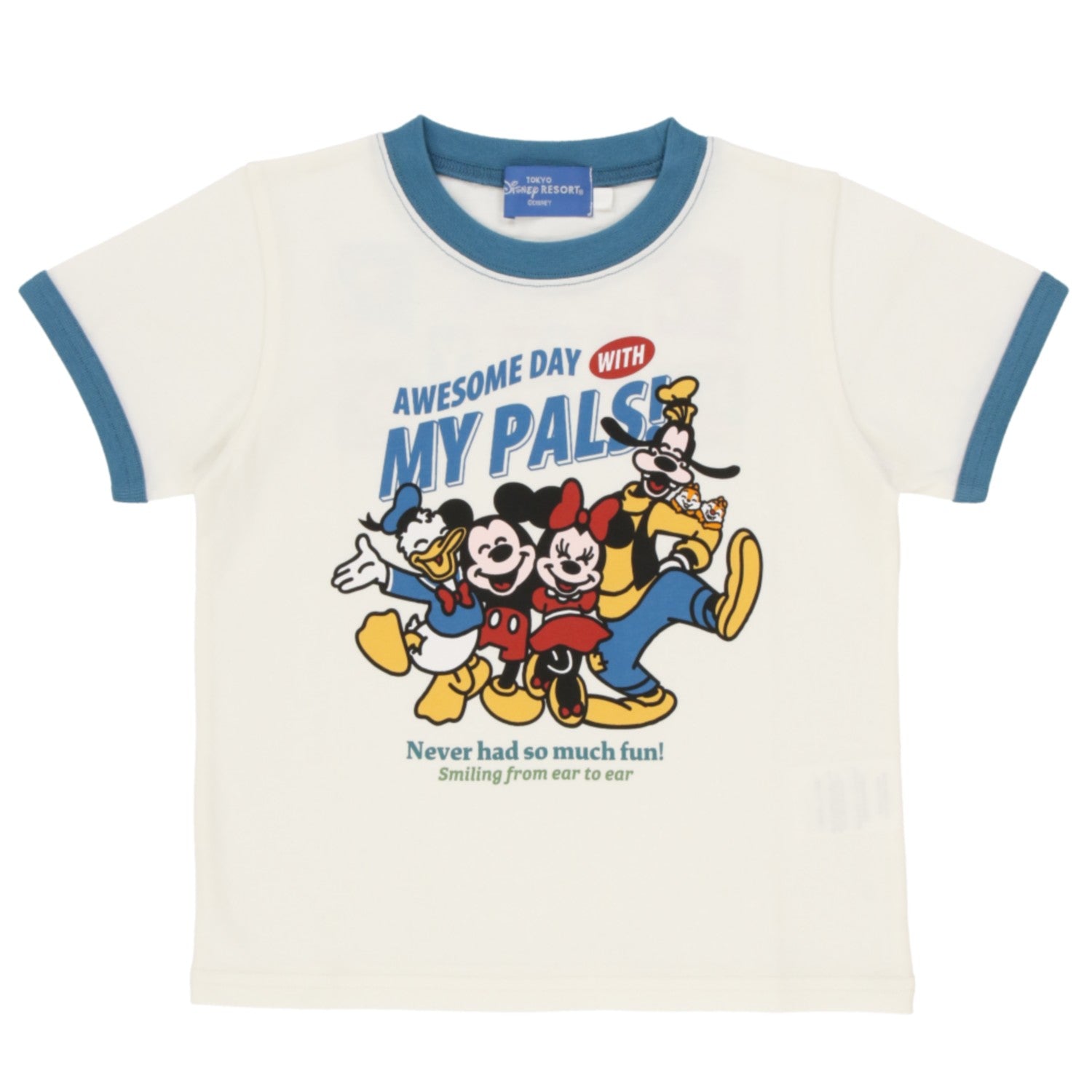 Disney kids t-shirt with colorful graphics from Japan