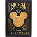 Disney Bicycle Playing Cards Black & Gold Mickey Mouse
