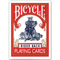 Bicycle rider back red