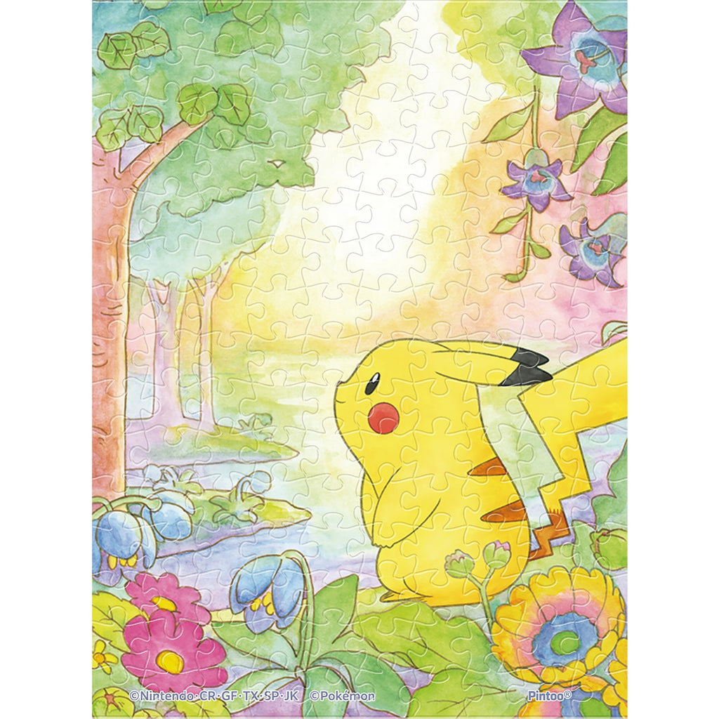 Puzzle MA-116 Pikachu and flowers from Japan, featuring colorful anime artwork