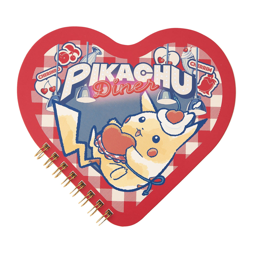 PIKACHU DINER Ring Note from Japan, featuring Pikachu in a diner setting