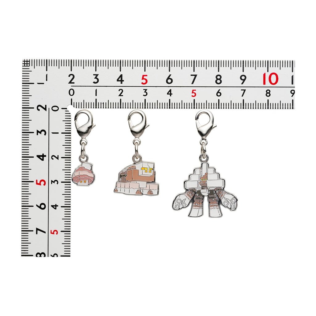 Authentic Japanese Pokemon metal charms, compact size 4.3x2.7x0.2cm, sourced from Japan