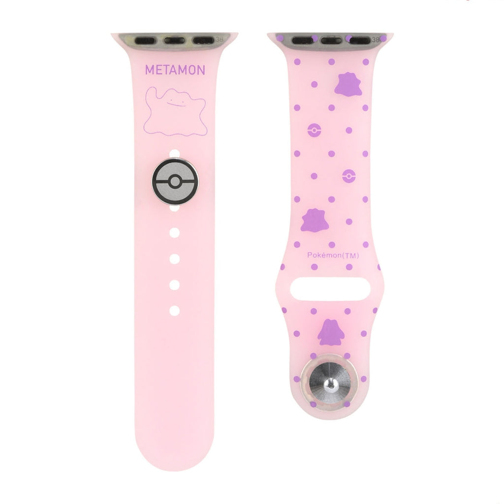 Silicone band Metamon 844C for Apple Watch with Ditto artwork from Japan