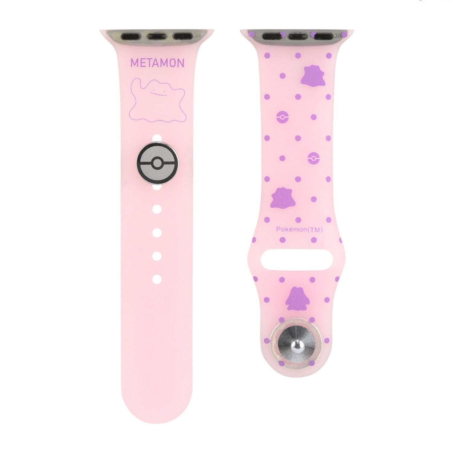 Silicone band Metamon 844C for Apple Watch with Ditto artwork from Japan