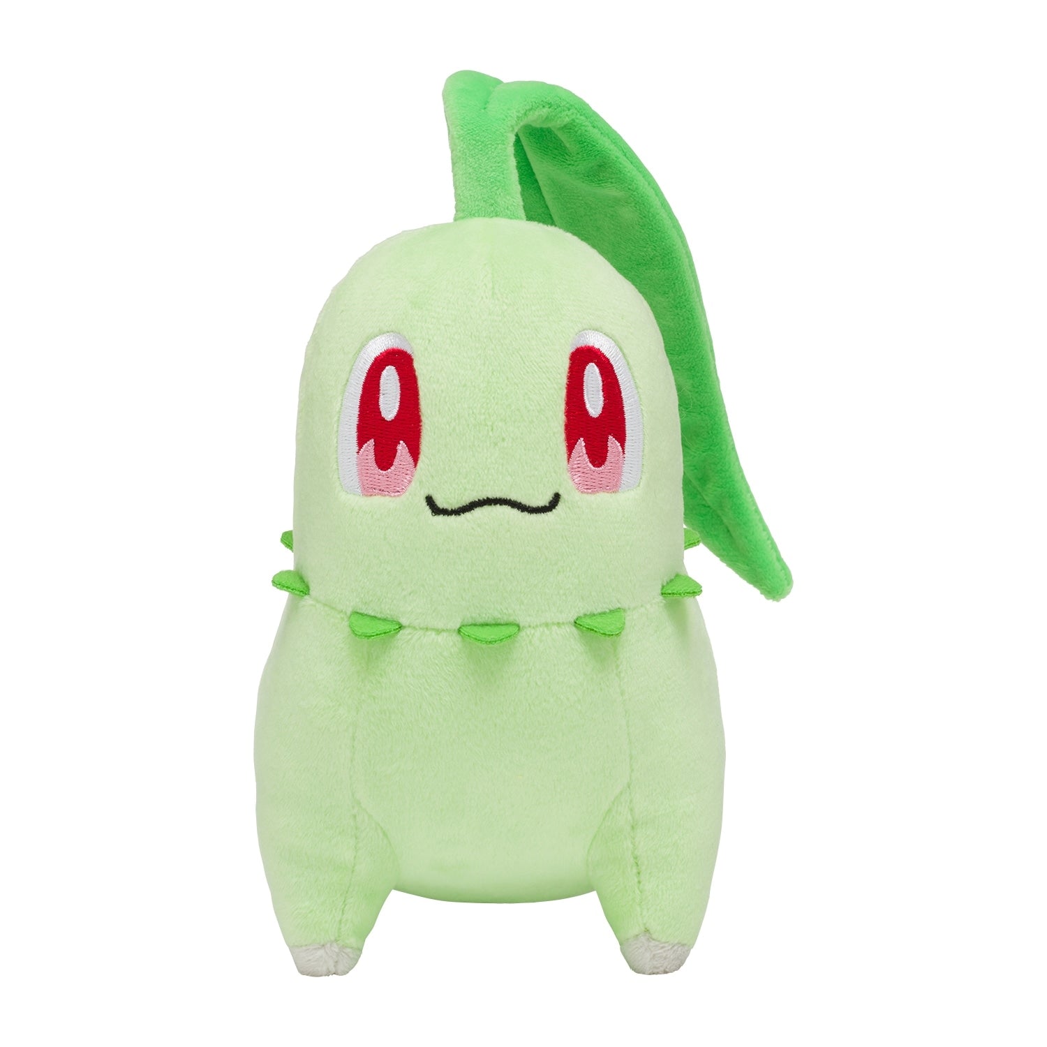 Chikorita plush toy from Japan, cute green face