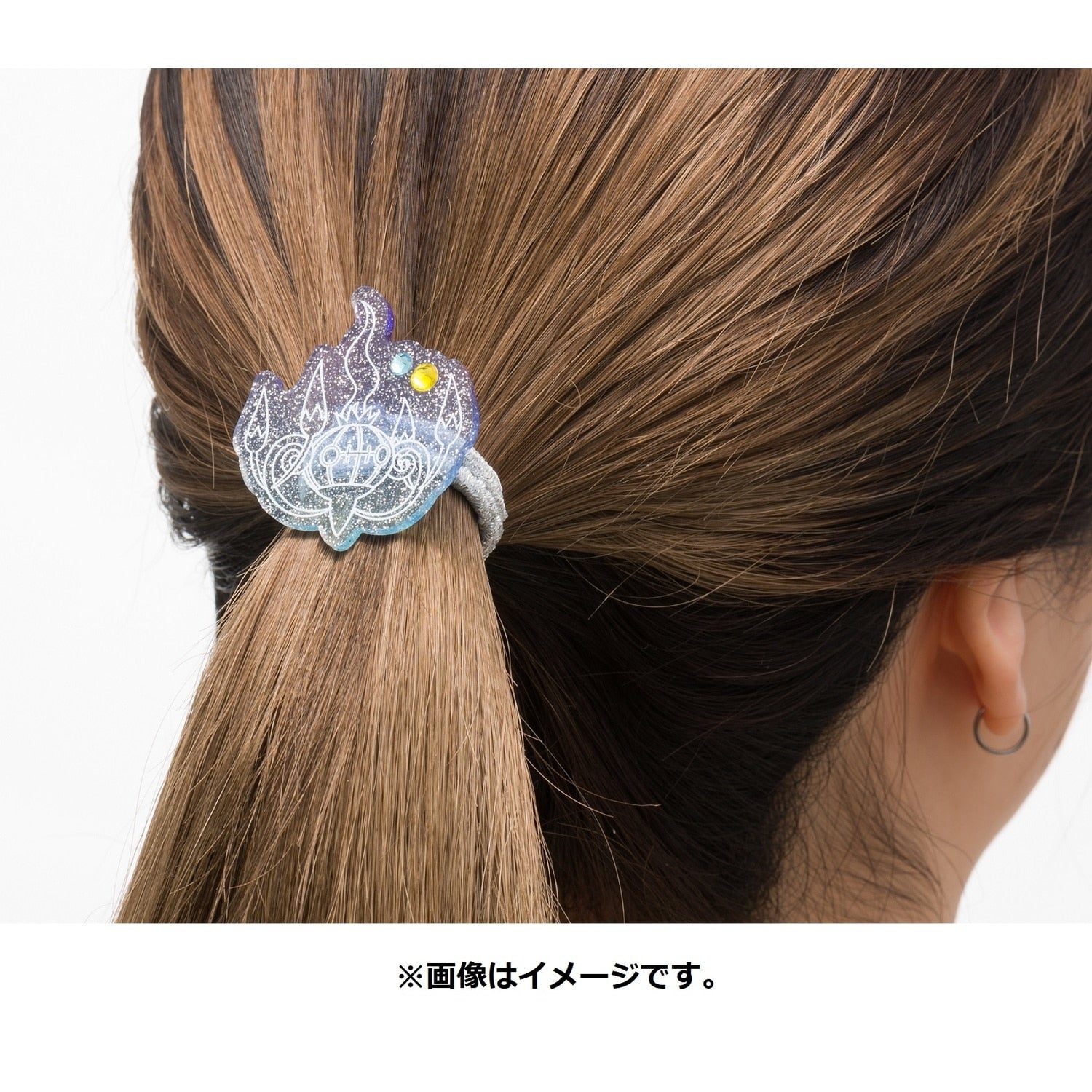 Authentic Japanese Pokémon Chandelure hair tie accessory with shiny finish