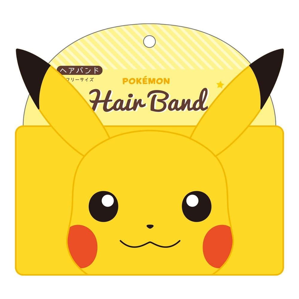 Pikachu hair band on model with Japanese packaging from Japan