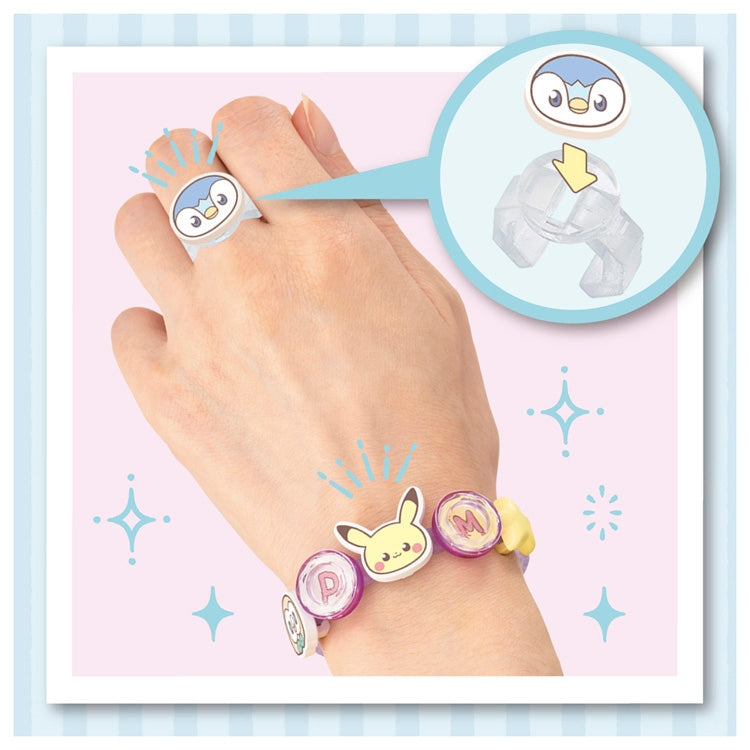 Pokepiece Kiratto Accessory Set Basic display from Japan, highlighting 12x17x5cm size and collectible features