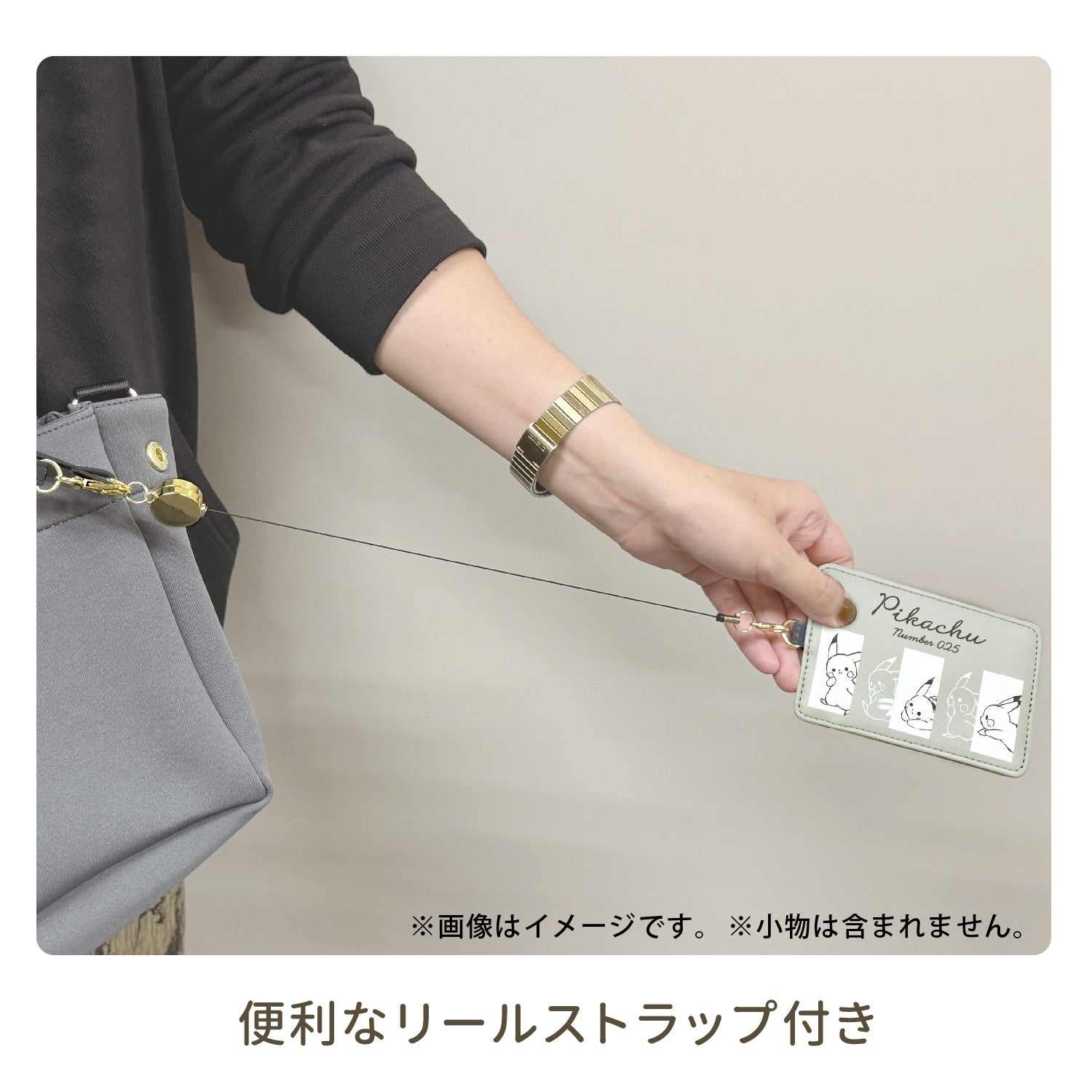 Pass case "Pikachu number 025" Hide and seek with friends