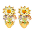 Pokémon Leafeon earrings with leaf design from Japan