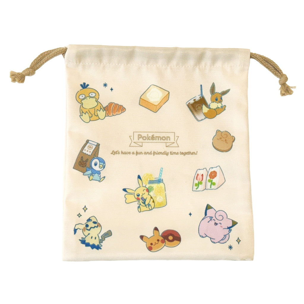 Gusseted drawstring bag/ENJOY TEA TIME