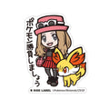 B-SIDE LABEL Pokemon Sticker BIG Serena & Fokko, featuring colorful characters from Japan