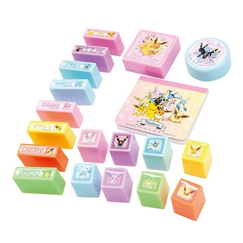 Authentic Japanese Eevee Stamp Memo Set, official Pokemon Center Japan product