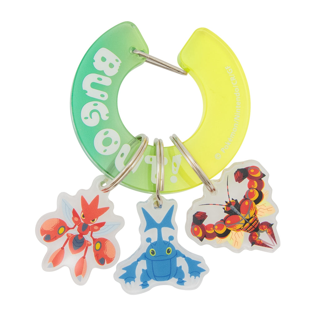 BUG OUT! acrylic carabiner featuring Pokemon characters from Japan