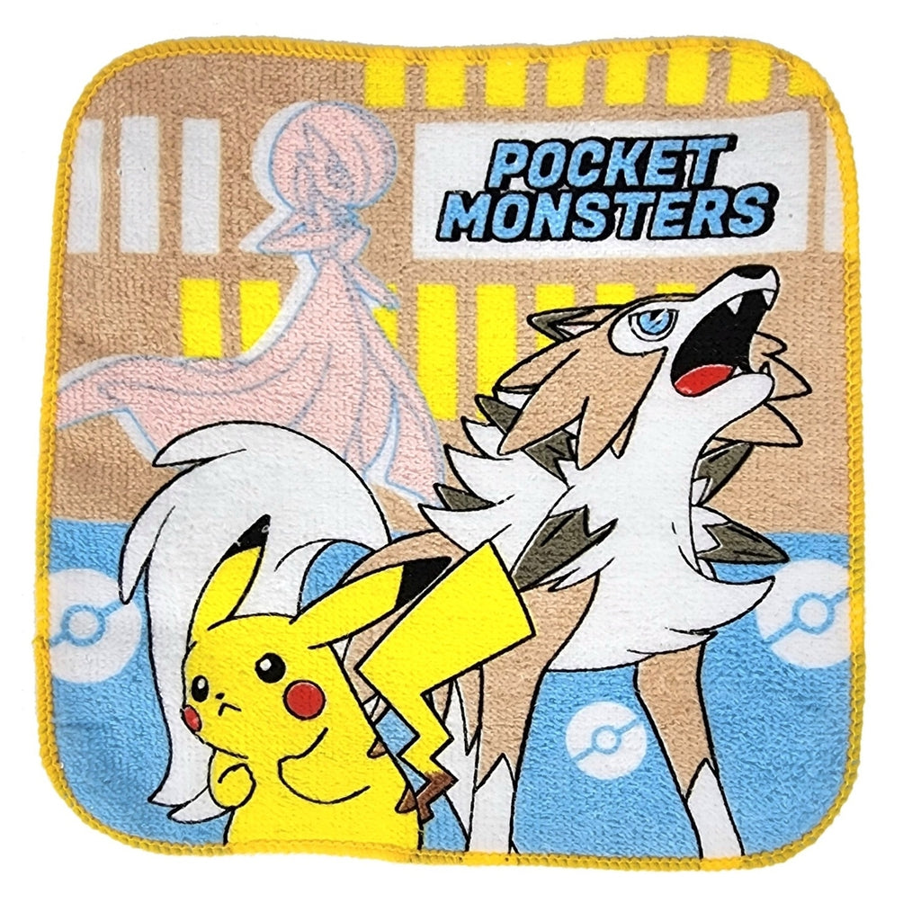 Set of 3 Pokemon mini towels made in Japan with official logo