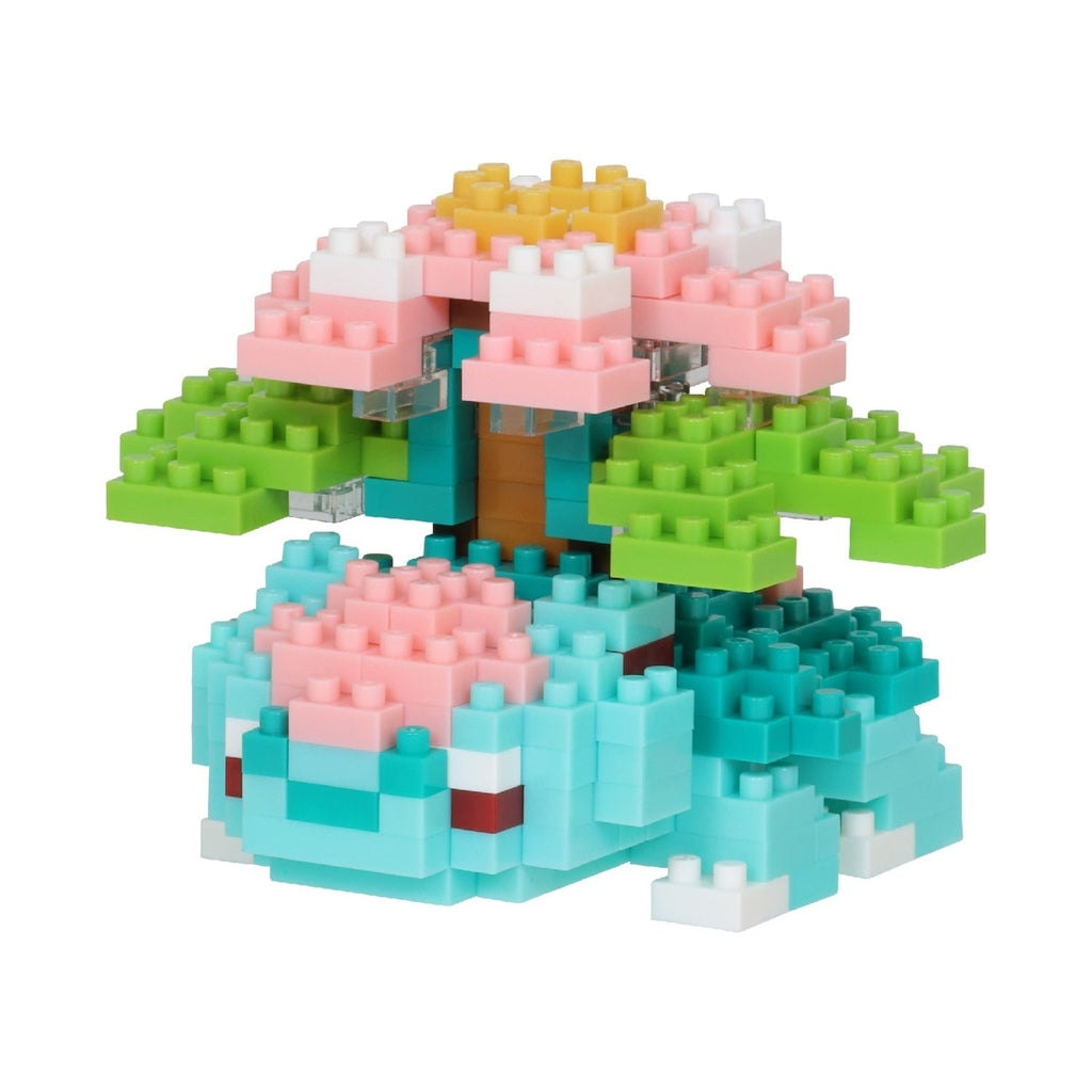 Authentic Nanoblock Mega Fushigibana, colorful Pokemon character from Japan