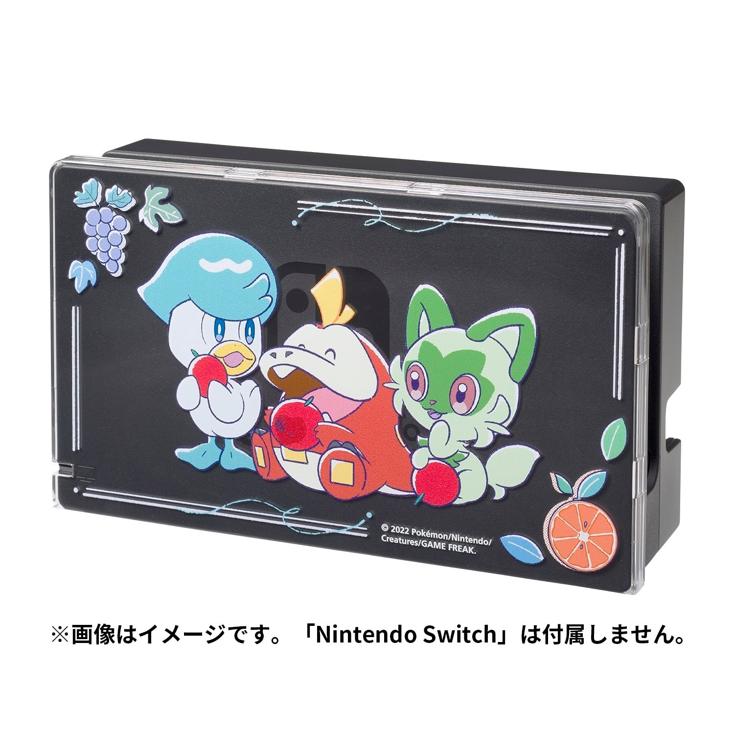 Close-up of Pokemon Switch dock cover with detailed artwork from Japan