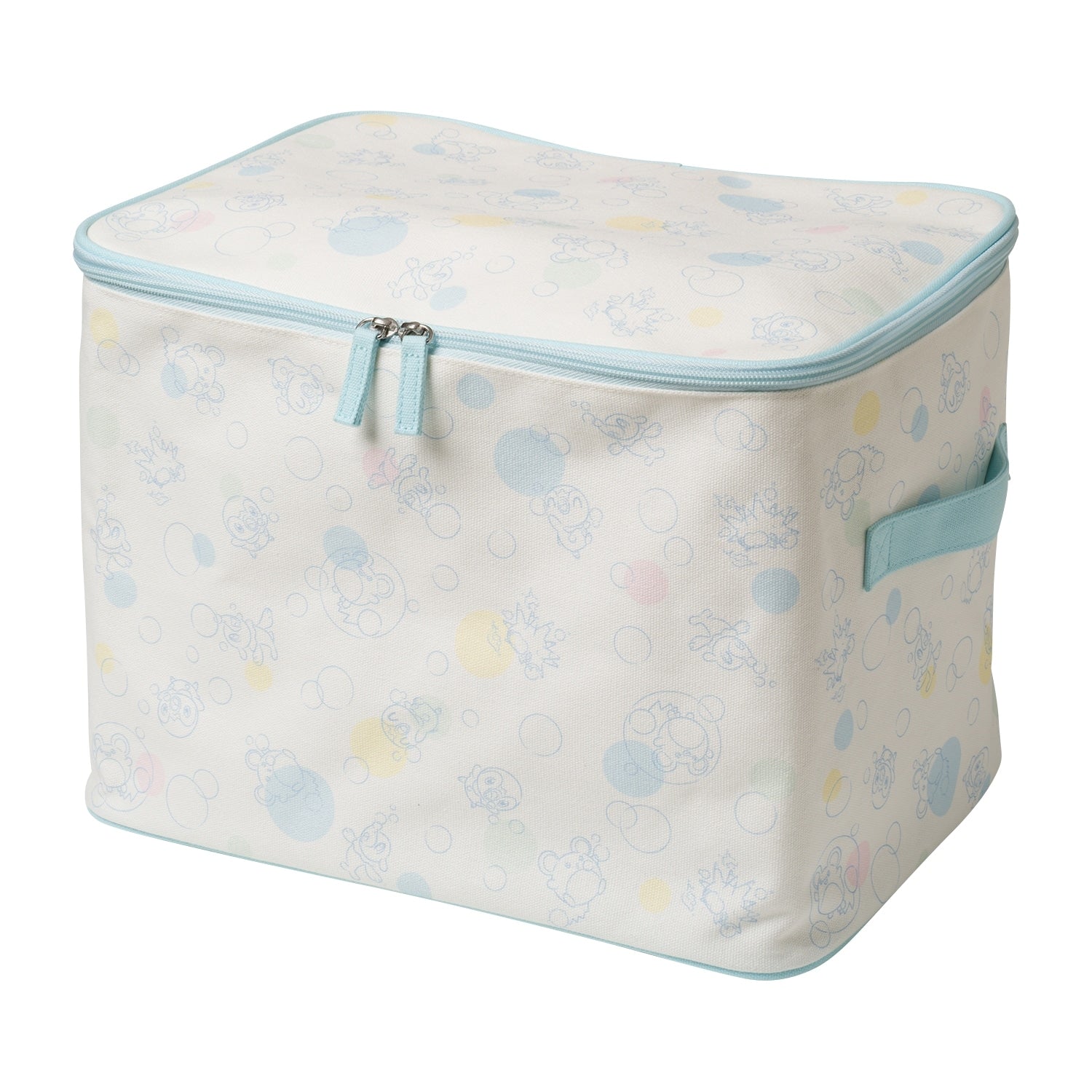 Storage case with lid bubbly hour