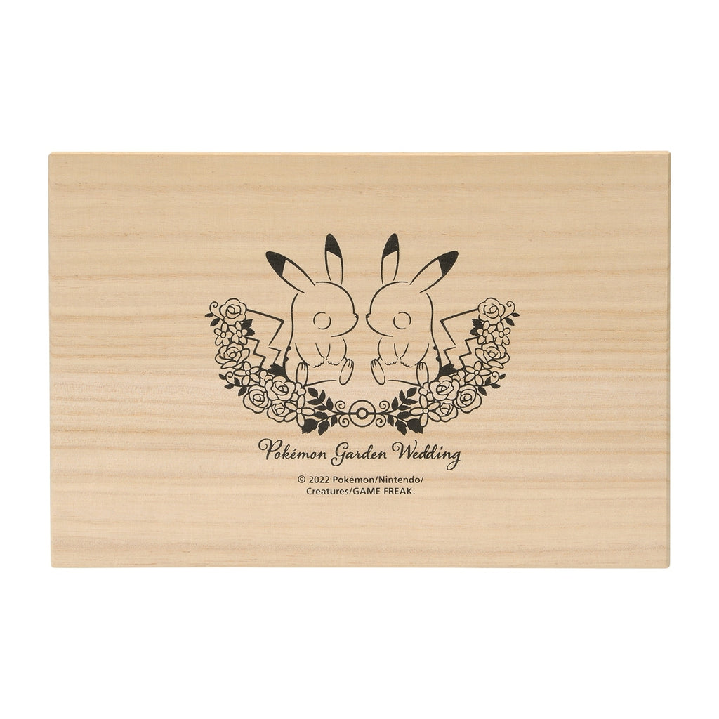 Pair glass set in wooden box Pokémon Garden Wedding