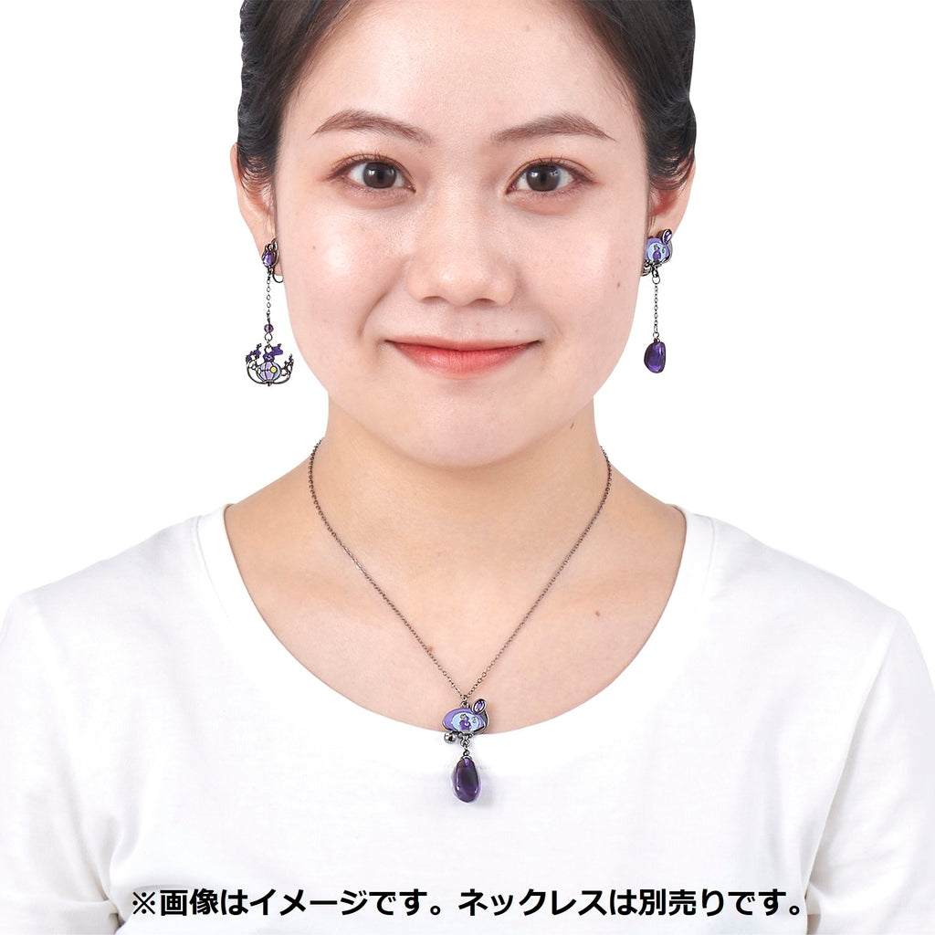Pokémon earrings with SHINKA NO ISHI design, perfect for anime and trading card game fans from Japan