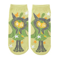 Ogapon short socks with green grass design from Japan