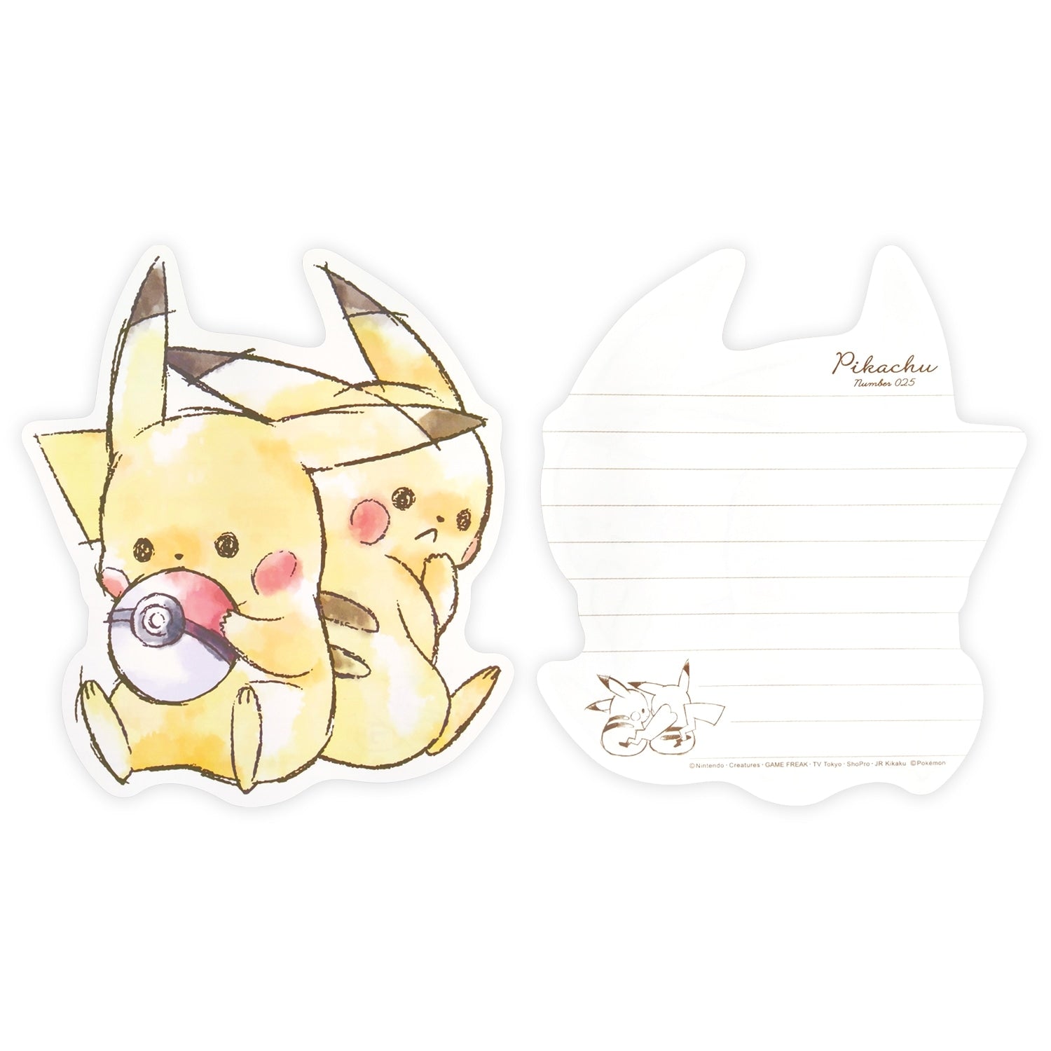Die-cut letter “Pikachu number025” Pikachu flyer