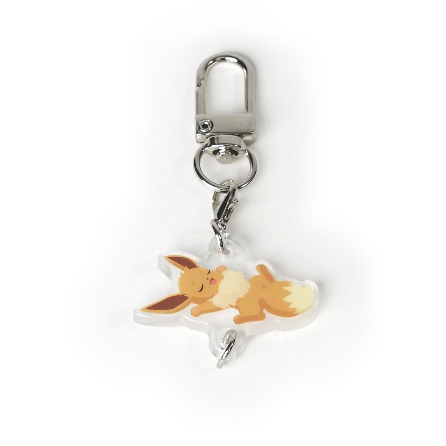 Close-up of Eevee Friends charm, showcasing detailed design from Japan