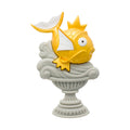 Golden Magikarp statue magnet with shiny finish from Japan