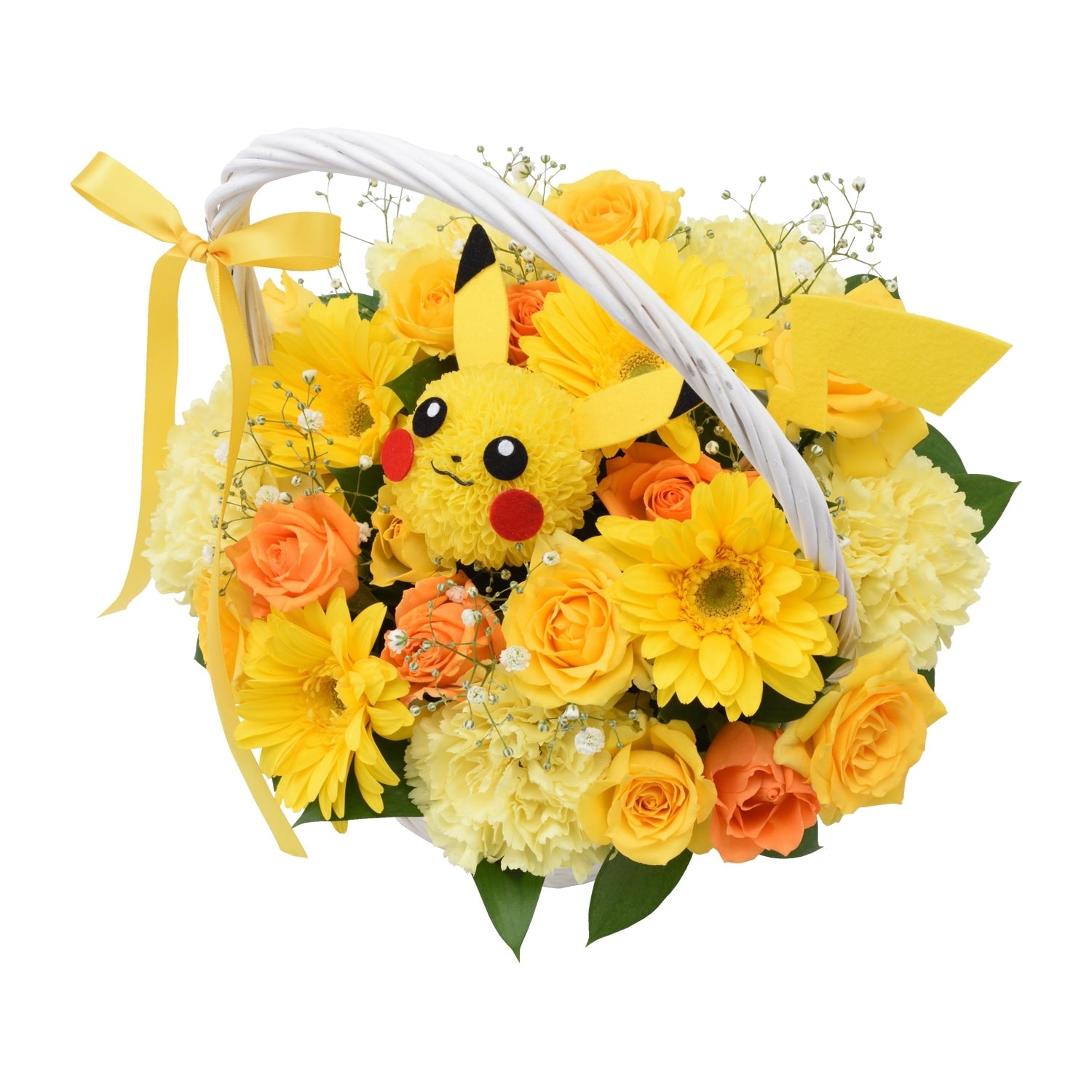 Authentic Pokemon Pikachu flower arrangement with detailed design from Japan